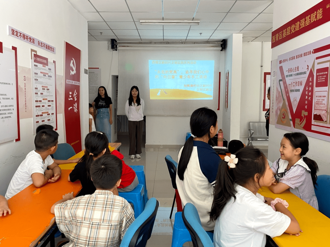 五爱”教育阵地】一场奇妙的艺术碰撞之旅——中北镇旭辉御府社区“五爱”教育阵地开展青少年手工活动_梵高_向日葵