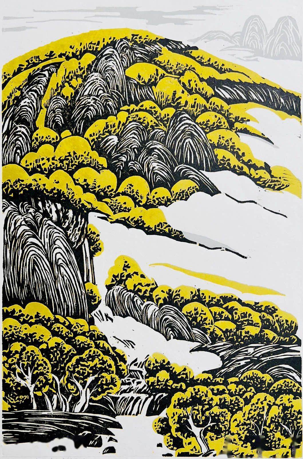 画杨洪伟《周艾巷小景2》国 画杨 敏《俯瞰古城》国 画杨 敏《杞麓湖