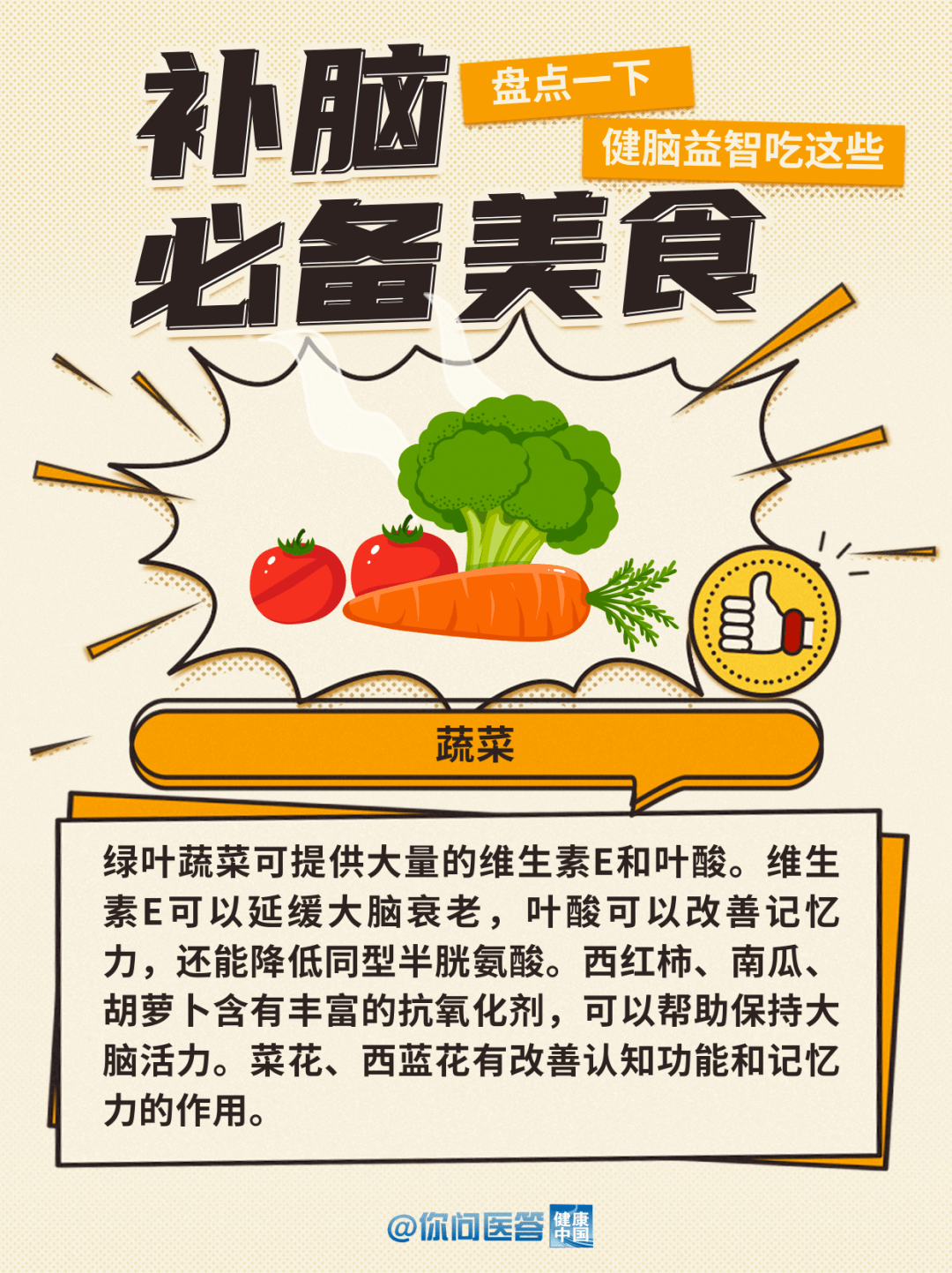 你问医答 | 补脑，该吃点什么好？
