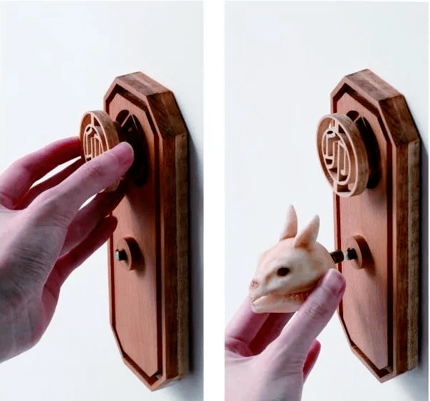 原理,十二地支文化,搭配木制背板至于墙上,成了非常具有中国味的钥匙