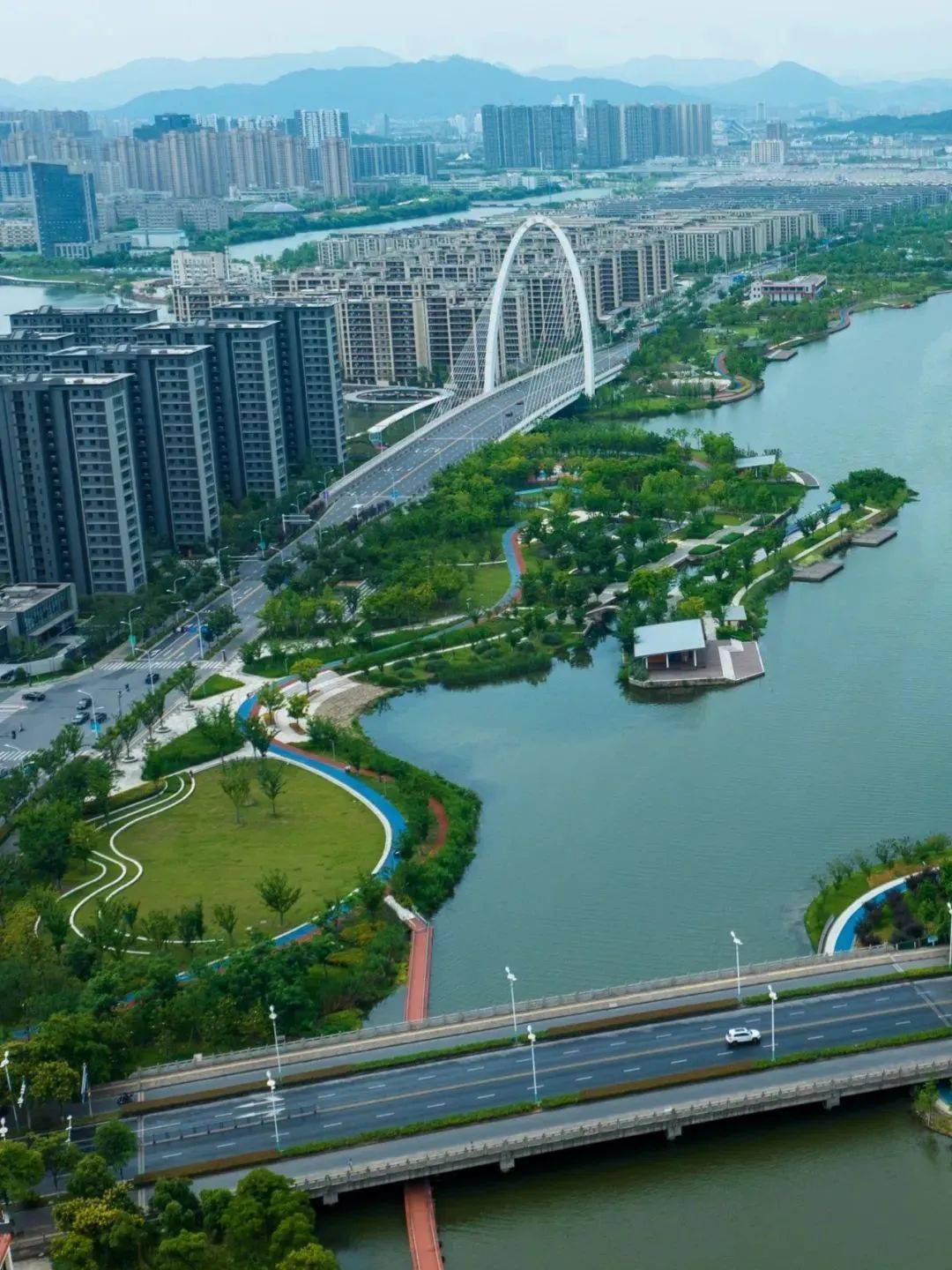 镜湖又一个公园建成开放,设施超全!周边小区有福了!_运动_休闲_绍兴