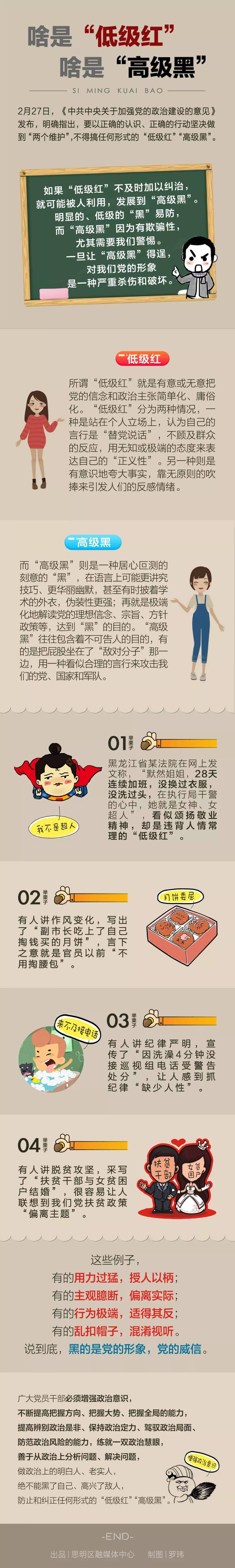 支部微课堂 | 一图读懂"低级红"和"高级黑"_防范_政治_形式