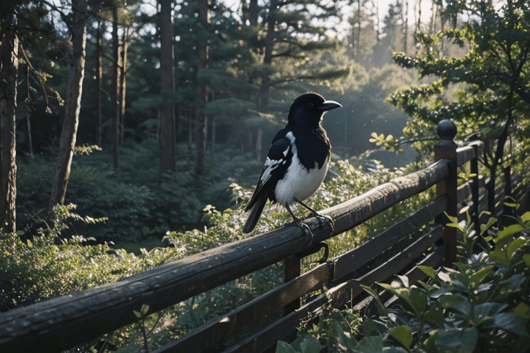 【旅澳随笔】之十二:澳洲喜鹊进门来_面包_黑背_贤内助