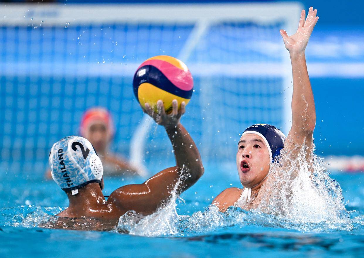 水球——男子小组赛:中国队胜泰国队_比赛_夏一方_新华社