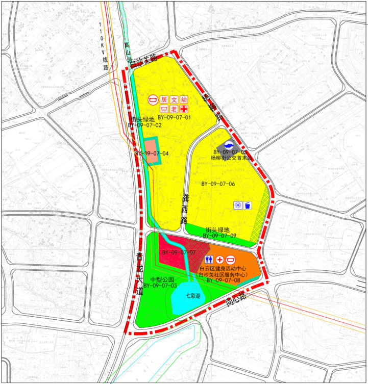 白云区新规划1宗宅地,近七彩湖公园,周边新房价格9000元/㎡