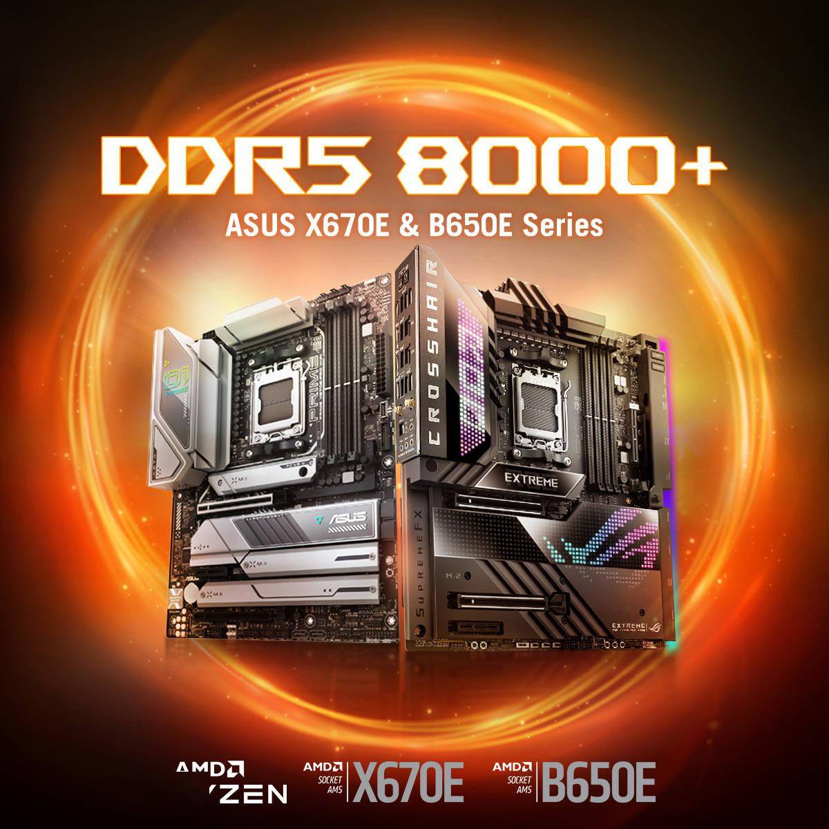 华硕amd x670e 和 b650e 主板现已支持 ddr5-8000   内存_固件_型号