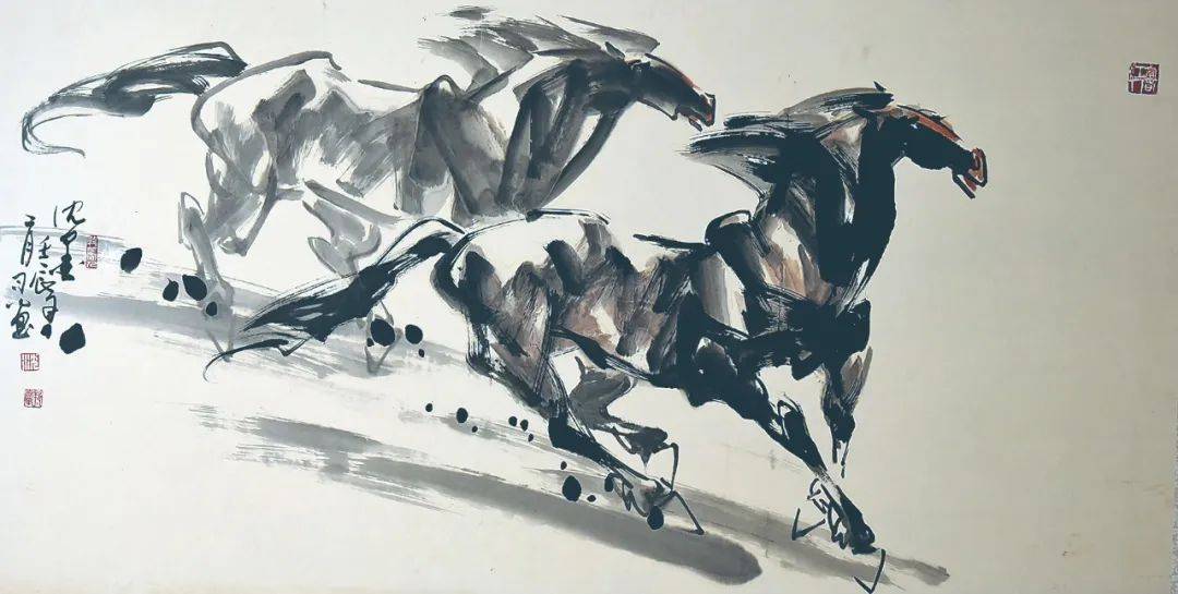 天山画马人沈墨一生绘画为伊犁