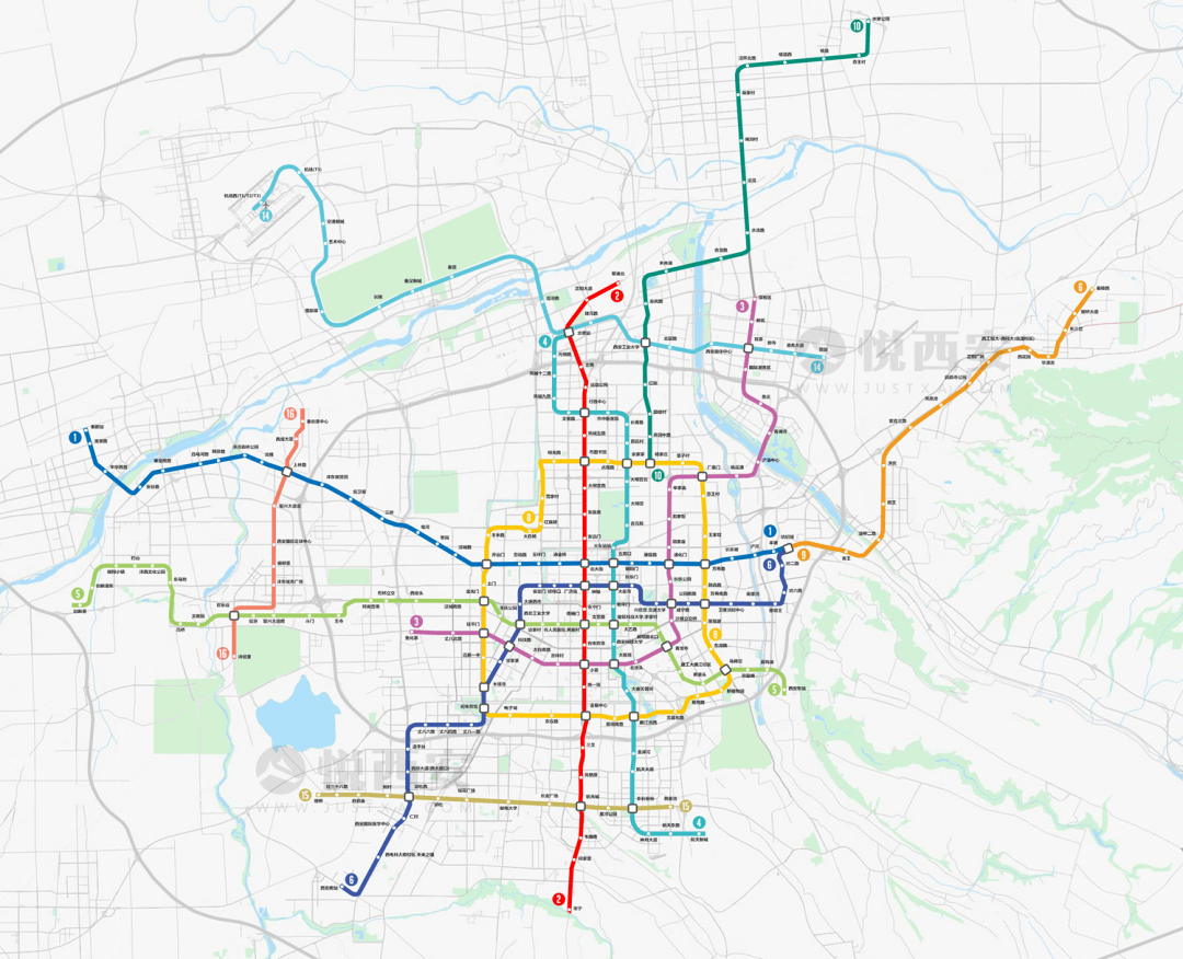 西安地铁规划最新版图片