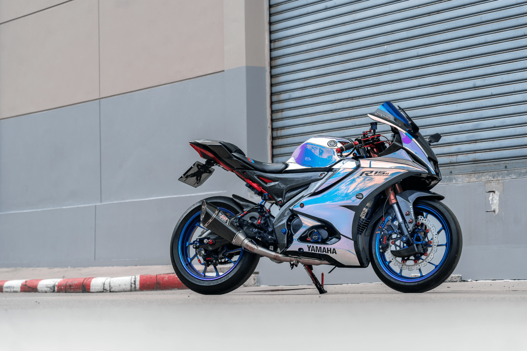 改装:电镀风格贴花的 yamaha yzf-r15_搜狐汽车_搜狐网