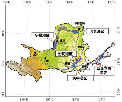 黄河地理位置图图片