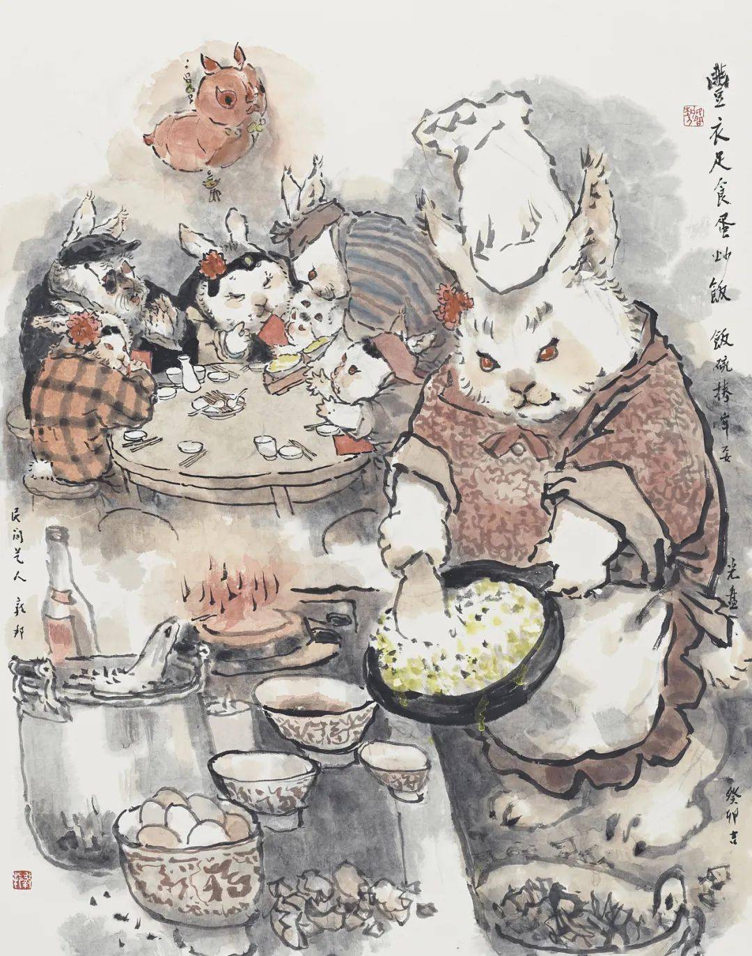 5×75cm 2022年韩硕 骄杨颂纸本设色 124×83cm 2022年毛国伦 踔厉