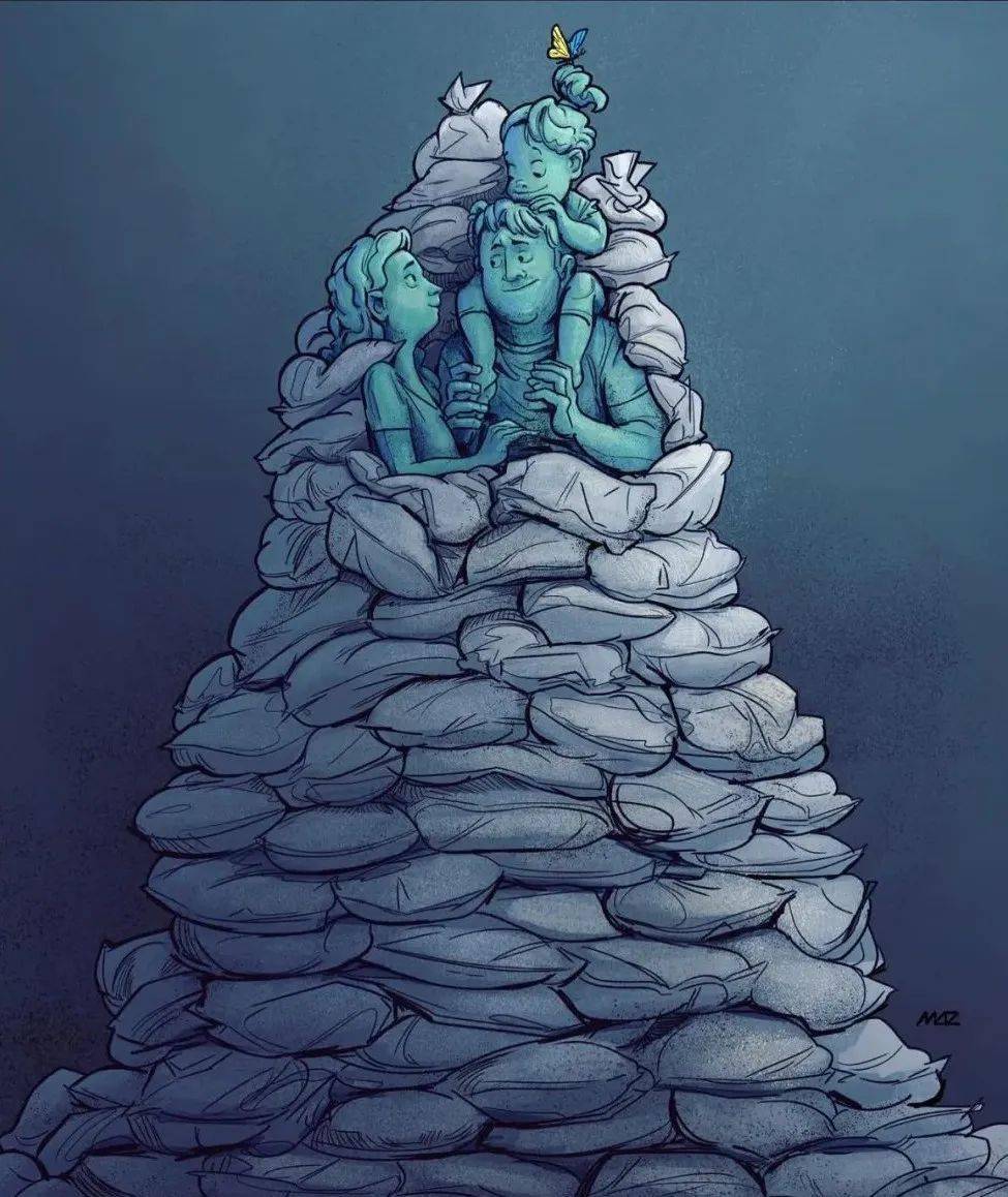 19张讽刺漫画:深刻揭示人类贪婪自私本性真相!_孩子_生活_问题