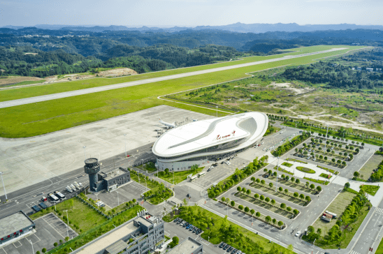 巴中机场成四川第二大图片