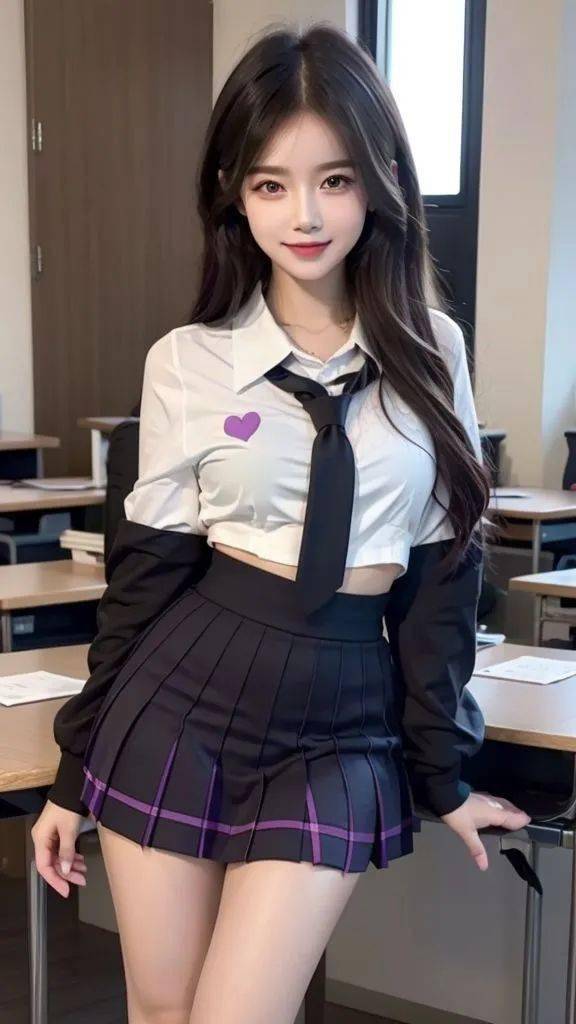 校园里的靓丽女孩