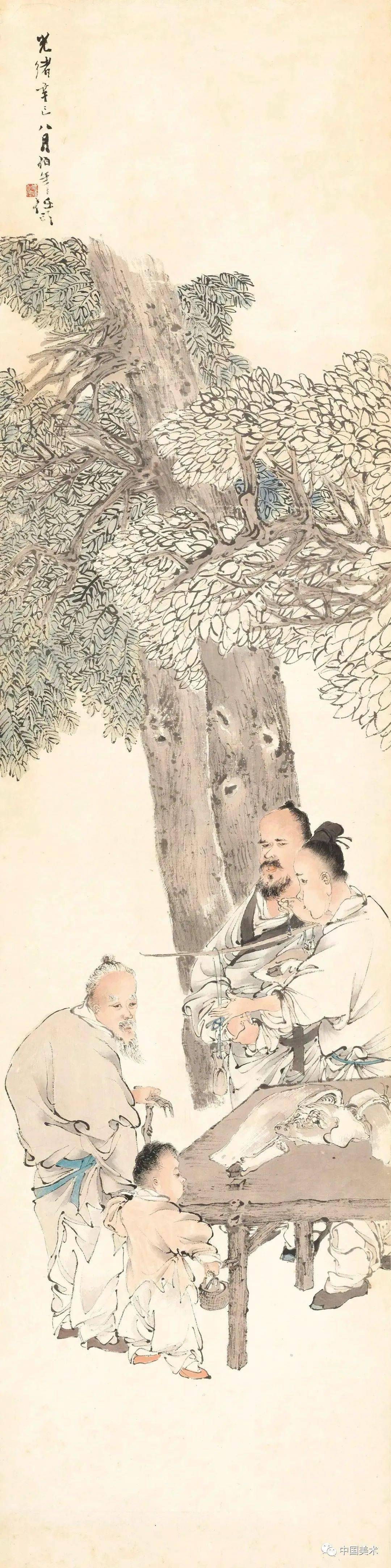 海上四任(高清80图)_任伯年_任熊_任颐