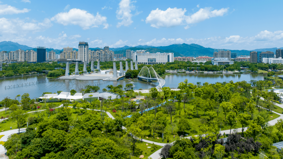 中心湖,塘河生态,状元文化,历史河岸,水景等公园沿水
