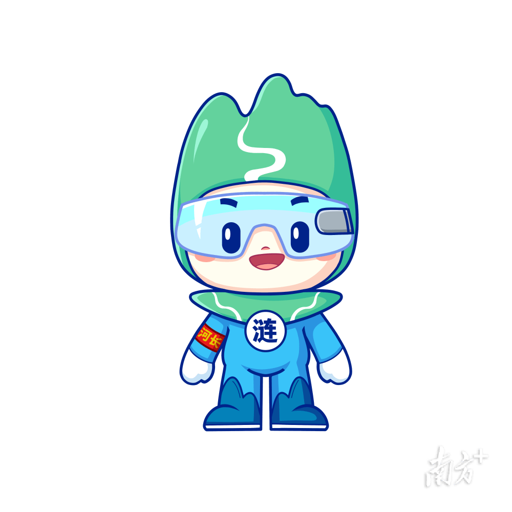 连州市河长制工作代言人"小涟河长"正式与大家见面啦!_山水_卡通_形象