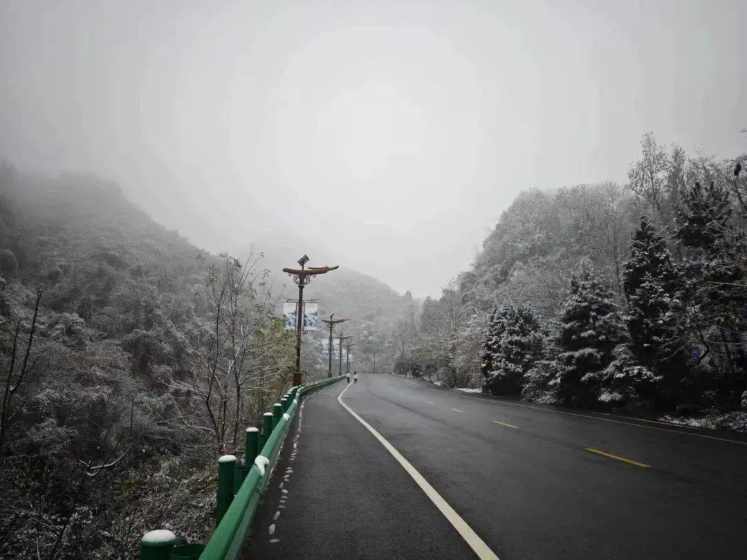 下雪了!鸡峰山开启雪景刷屏模式