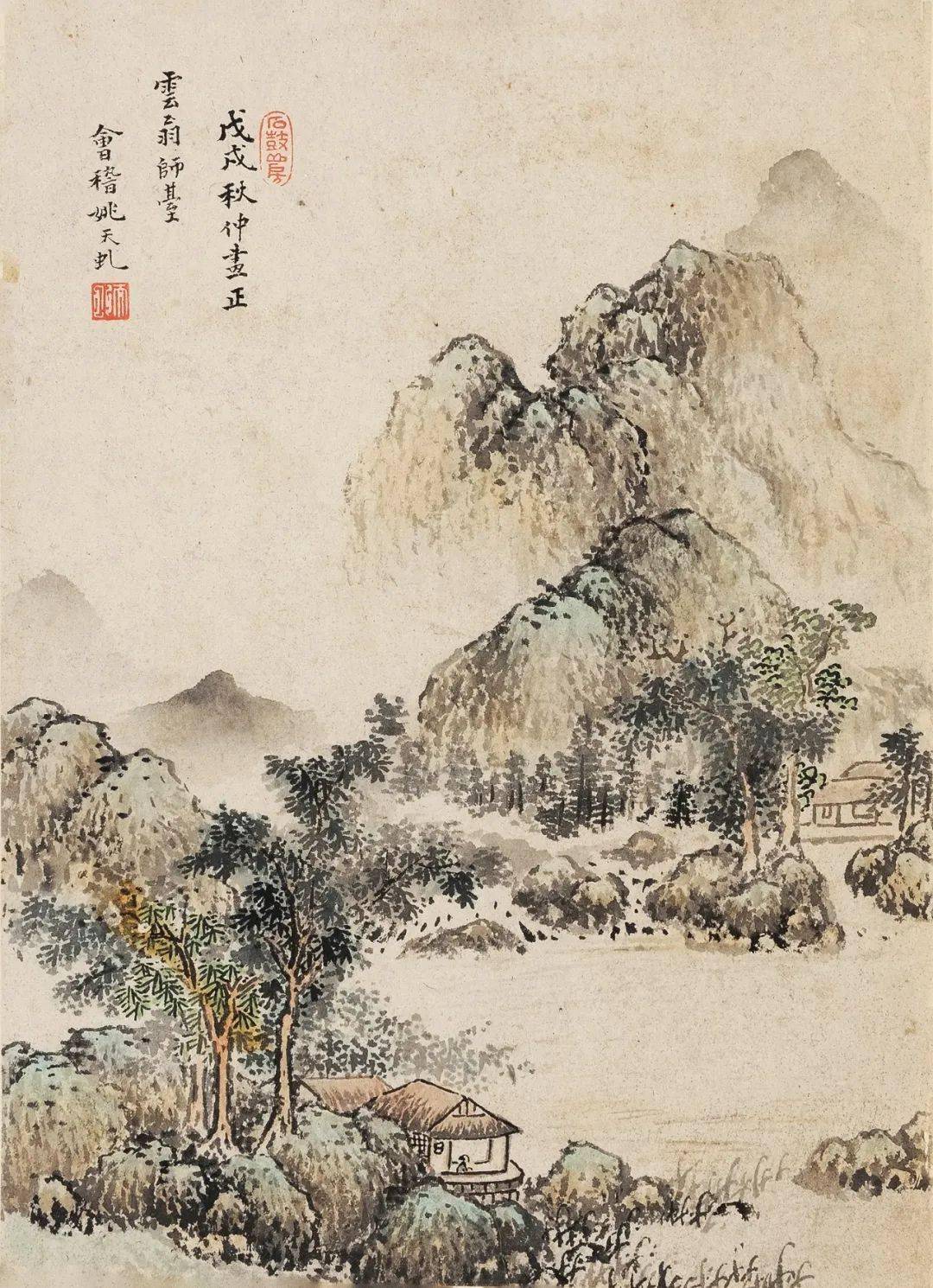 北京保利拍卖丨 笔墨唱和 诗画寄兴—蓝瑛,陈洪绶,祁豸佳等作《山水