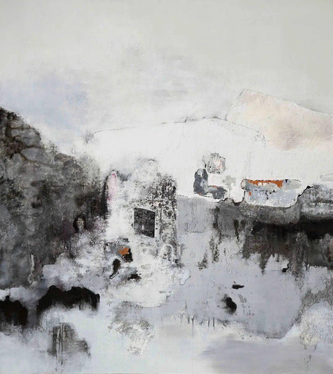 《静默成诗之九》布面油画150x120cm2016年杜海军《地铁九号线》布面