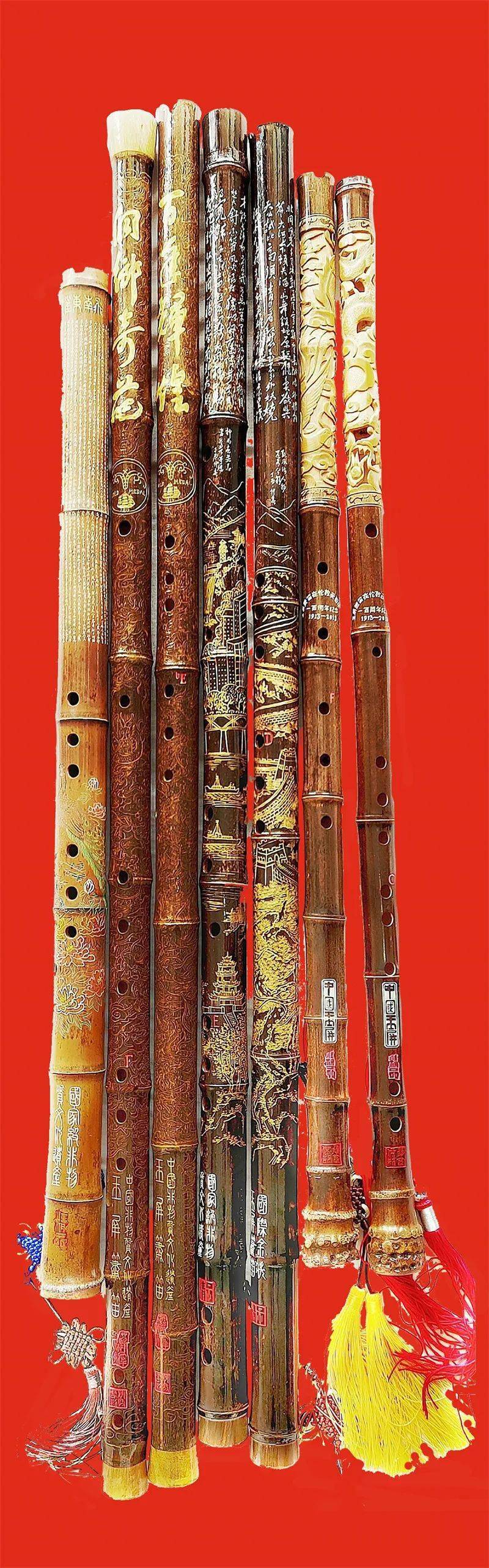 玉屏箫笛图案设计及雕刻技艺的演变_诗词_龙凤_技术