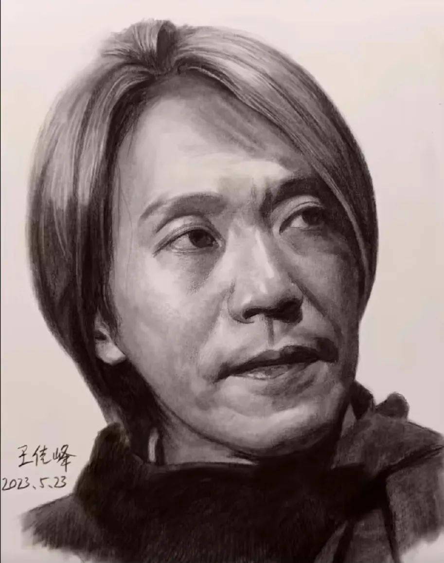 抖音素描直播网红画家——王佳峰——叫板全网直播画全开大卫或者明星