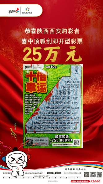 【中奖资讯】西安南区站喜中顶呱刮"十倍幸运"25万元_彩票_女士