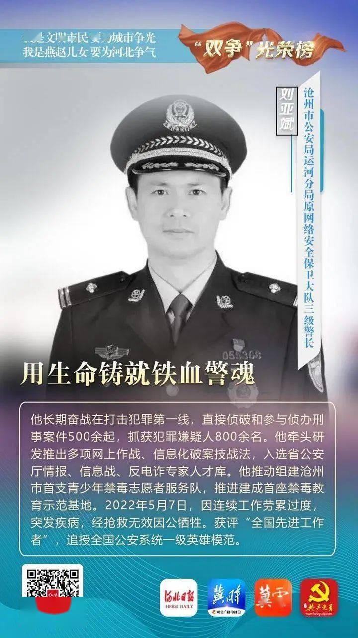 "双争"光荣榜|刘亚斌:用生命铸就铁血警魂_禁毒_示范_因公
