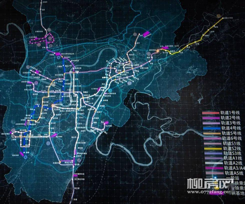 柳州轻轨最新规划图图片