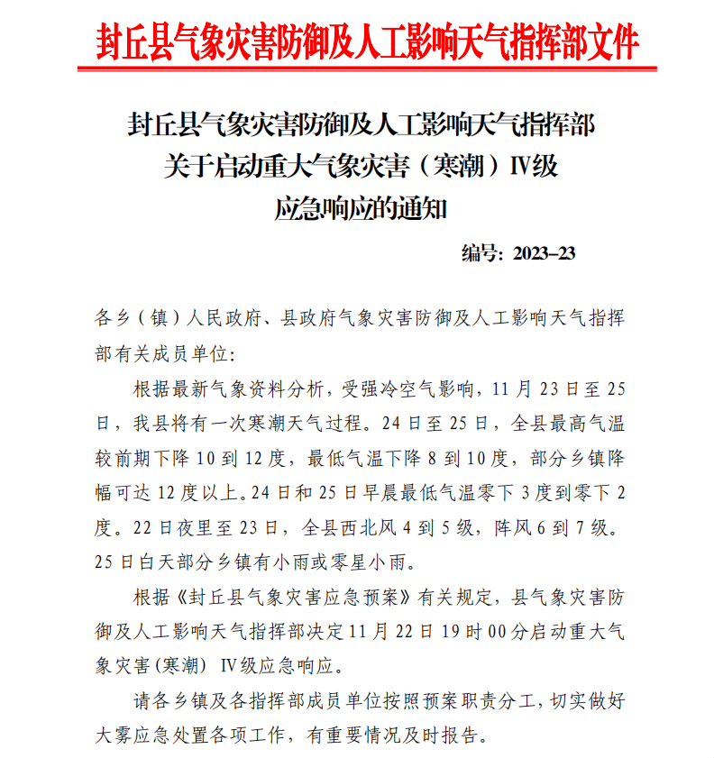 各鄉(鎮)人民政府,縣政府氣象災害防禦及人工影響天氣指揮部有關成員