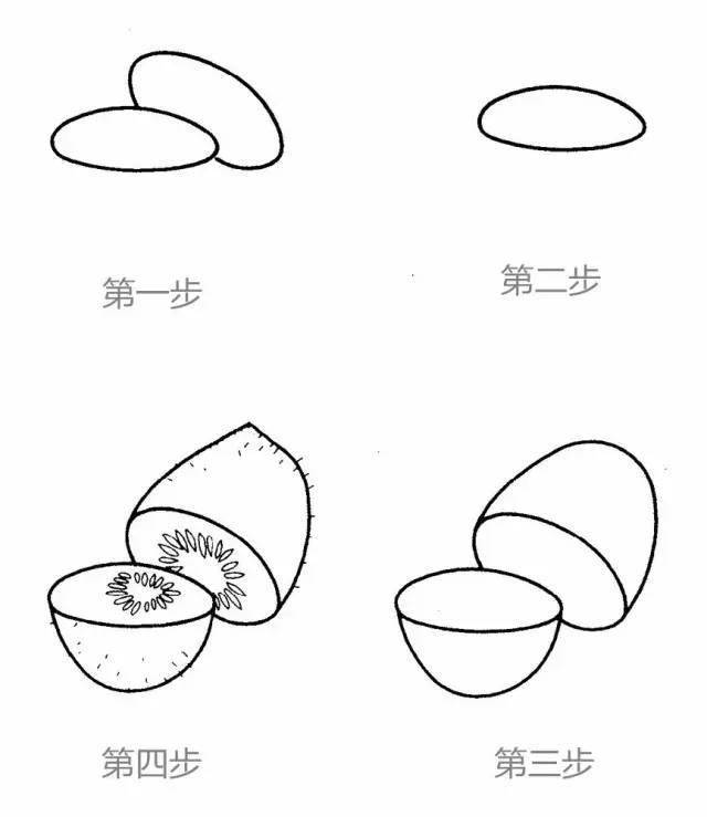 瓜果简笔画步骤图片