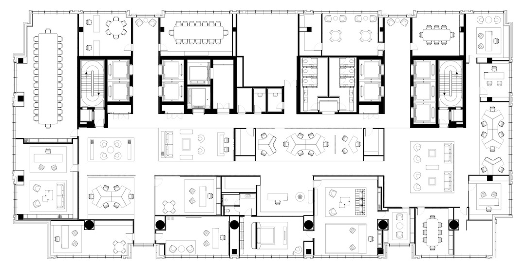福斯特新作,通高中庭点亮办公大楼_空间_平面图_建筑事务所
