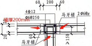 03×1×0.2×2=0.052m06構造柱混凝土工程量2,直角型:注:按馬牙槎最