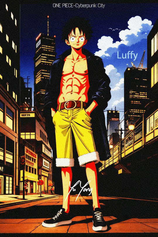 海贼王壁纸|现代装路飞