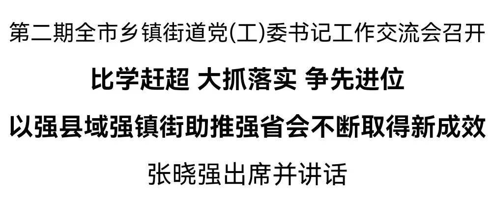 第二期蘭州市鄉鎮街道黨(工)委書記工作交流會召開_發展_張曉強_全市