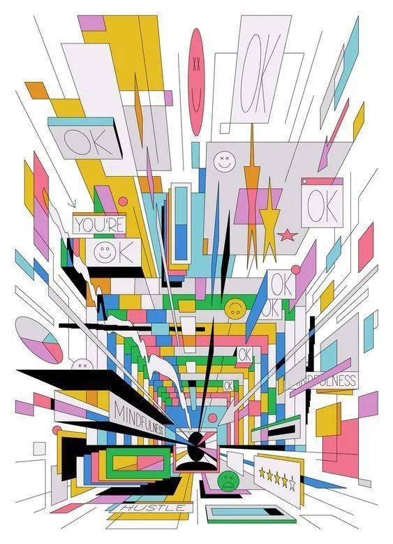 夸张的极繁风海报!让人头皮发麻