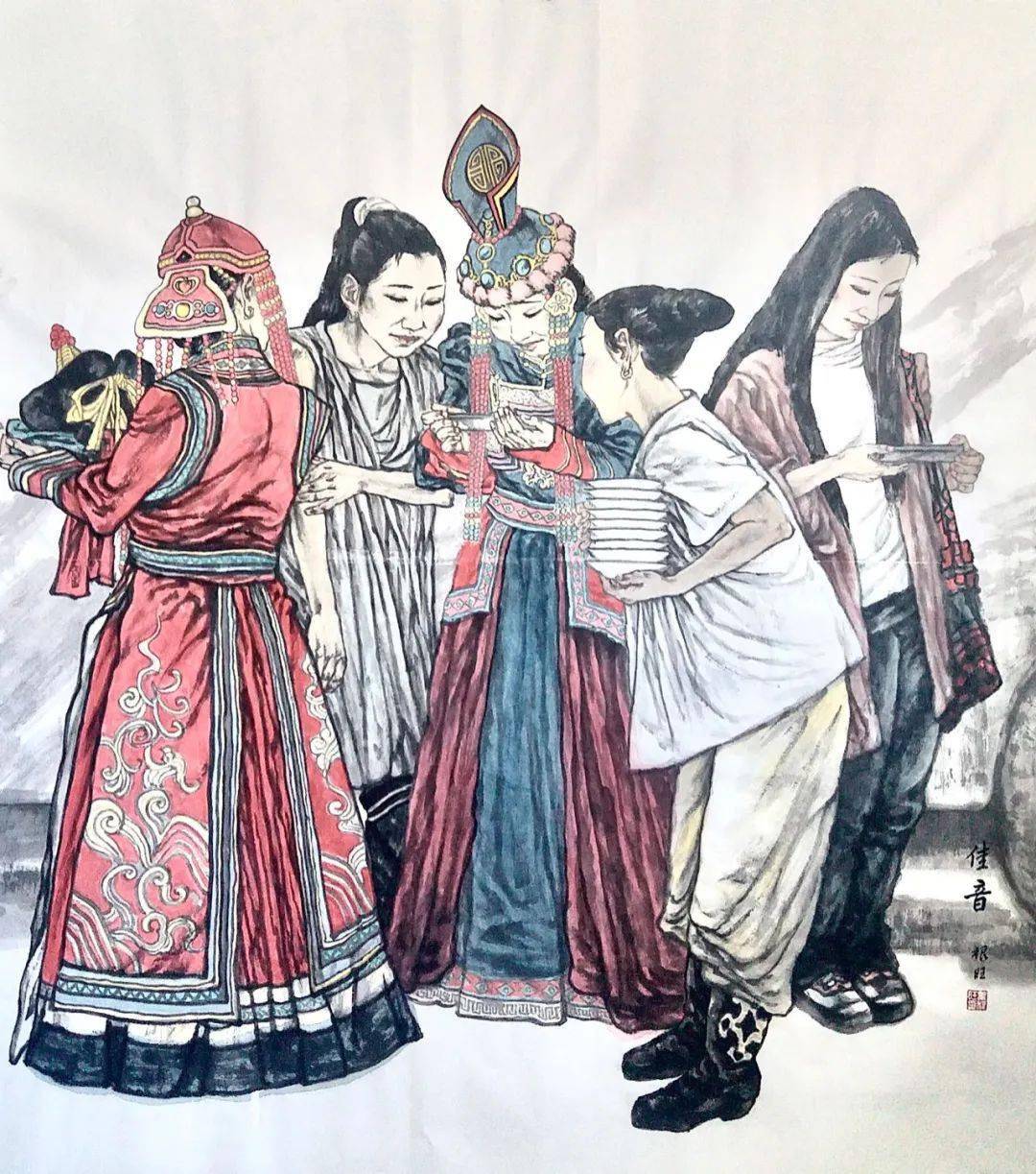 北疆文化·集宁艺苑 | 黑根旺作品赏析_国画_内蒙古_乌兰察布市