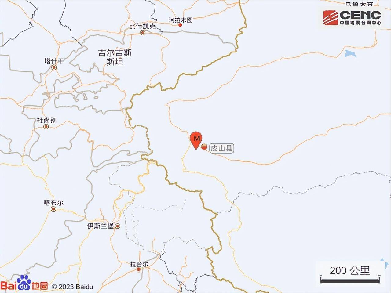新疆和田地区皮山县发生3.0级地震,震源深度22公里_震中_中国_台网