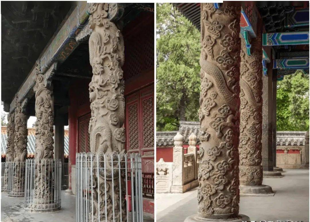 曲阜孔庙大成殿前檐龙柱石雕石作艺术之集大成者,应为宗教石窟与佛像