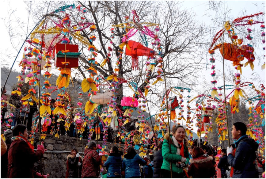 安丘留山庙会图片