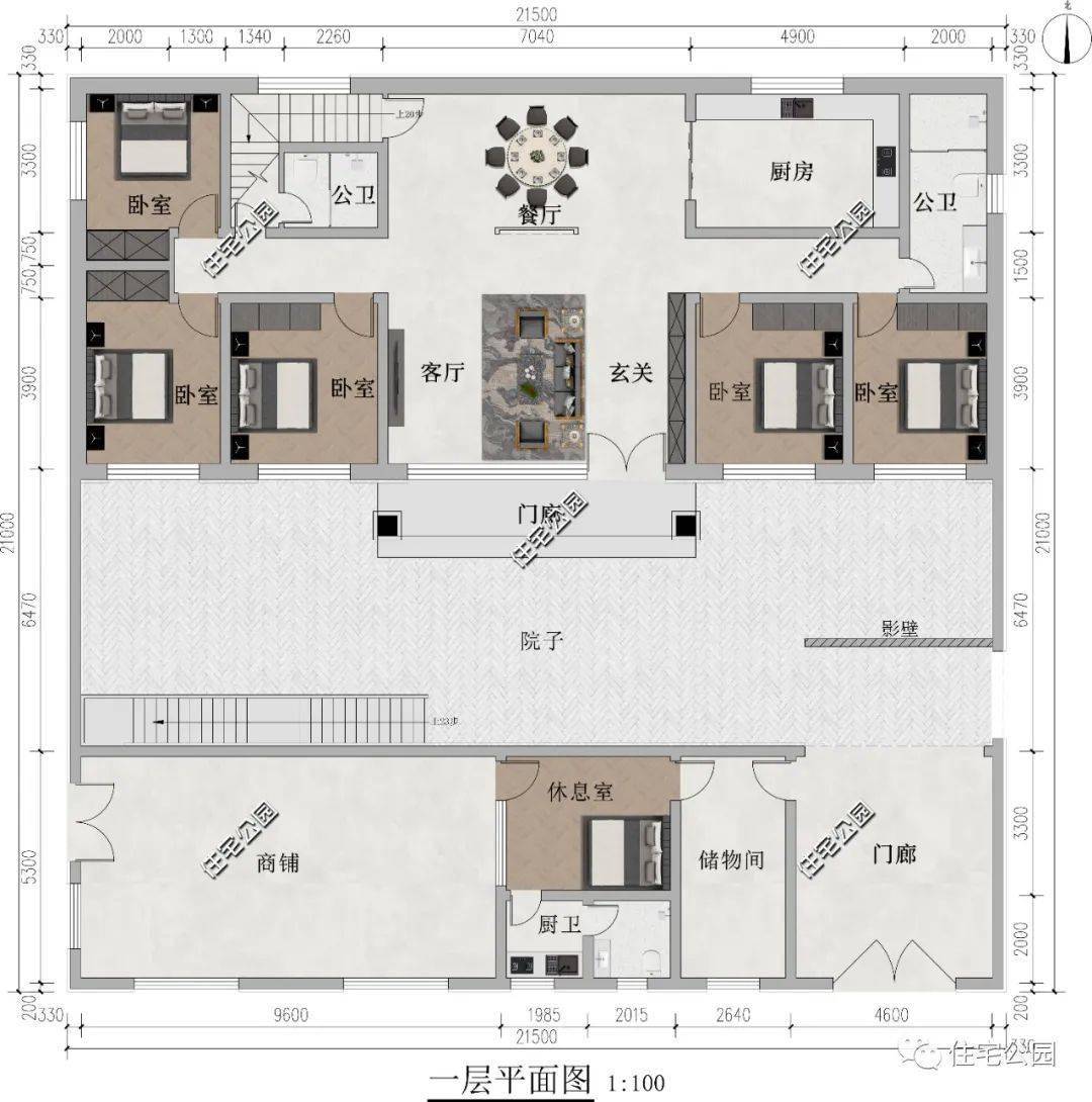 10套带商铺的农村自建别墅,临街宅基地这样建,赚钱自住两不误