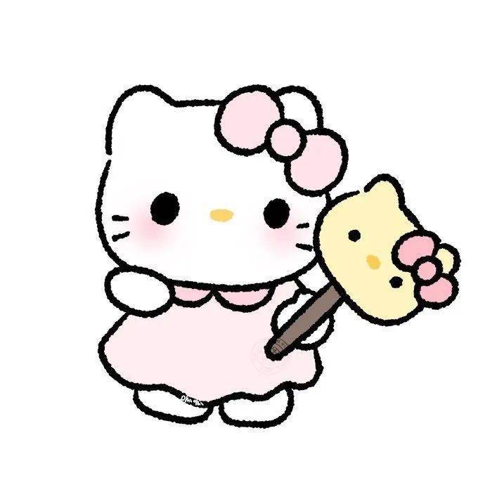 hello kitty头像 白色图片