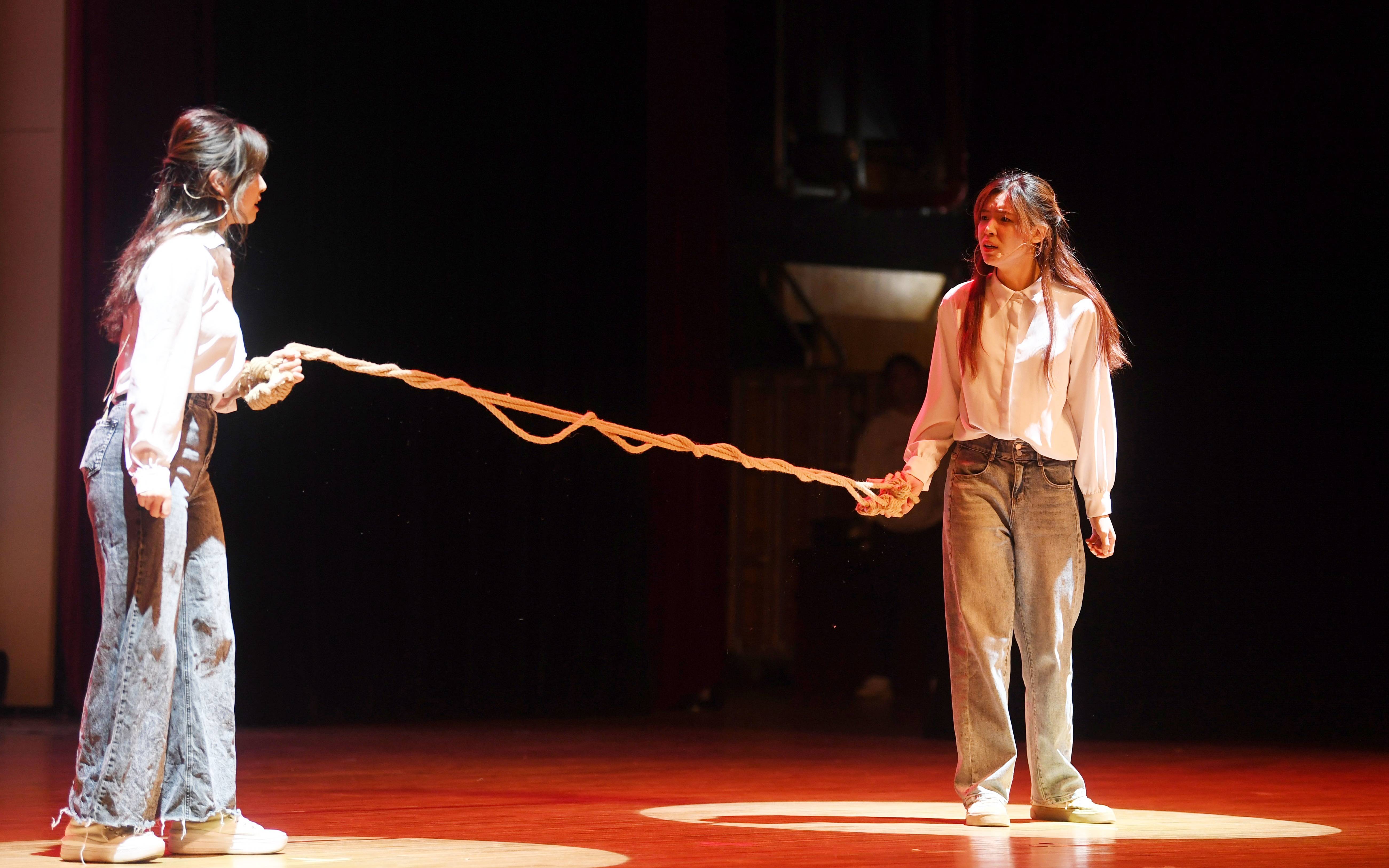 北航校园心理情景剧再次上演_李卫华_进行_生活