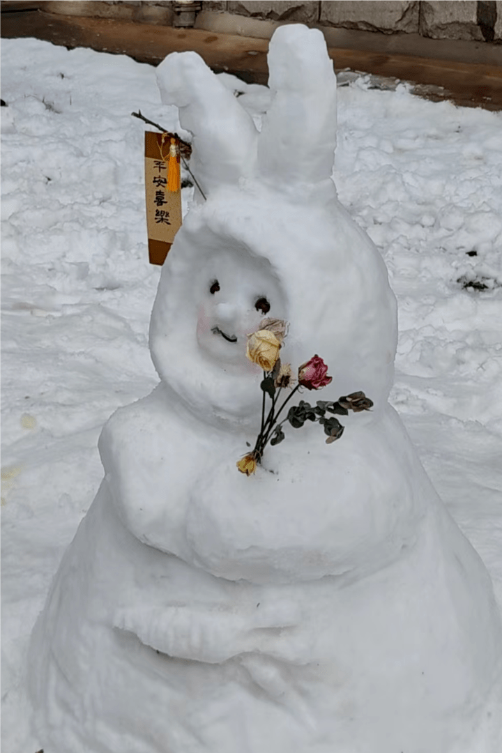 绚丽多彩雪人装扮图片