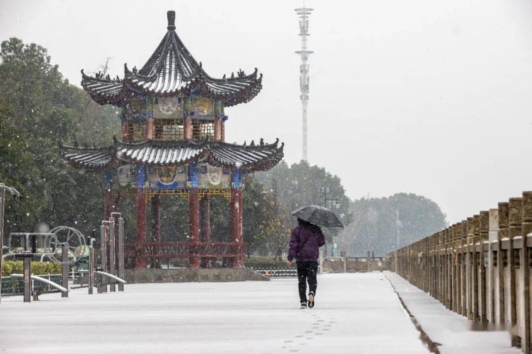 孝感雪景图片