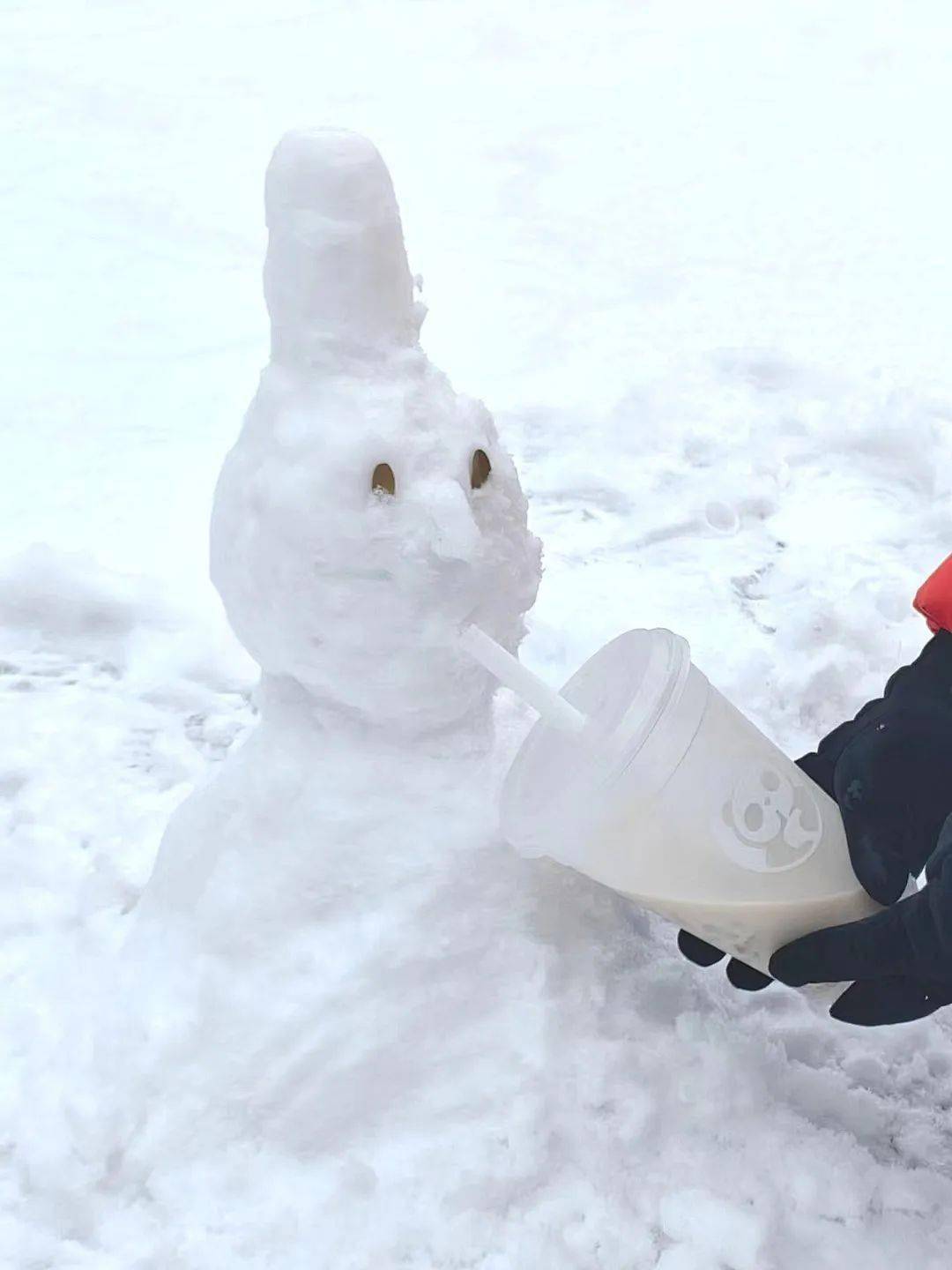 堆雪人图片 现实图片