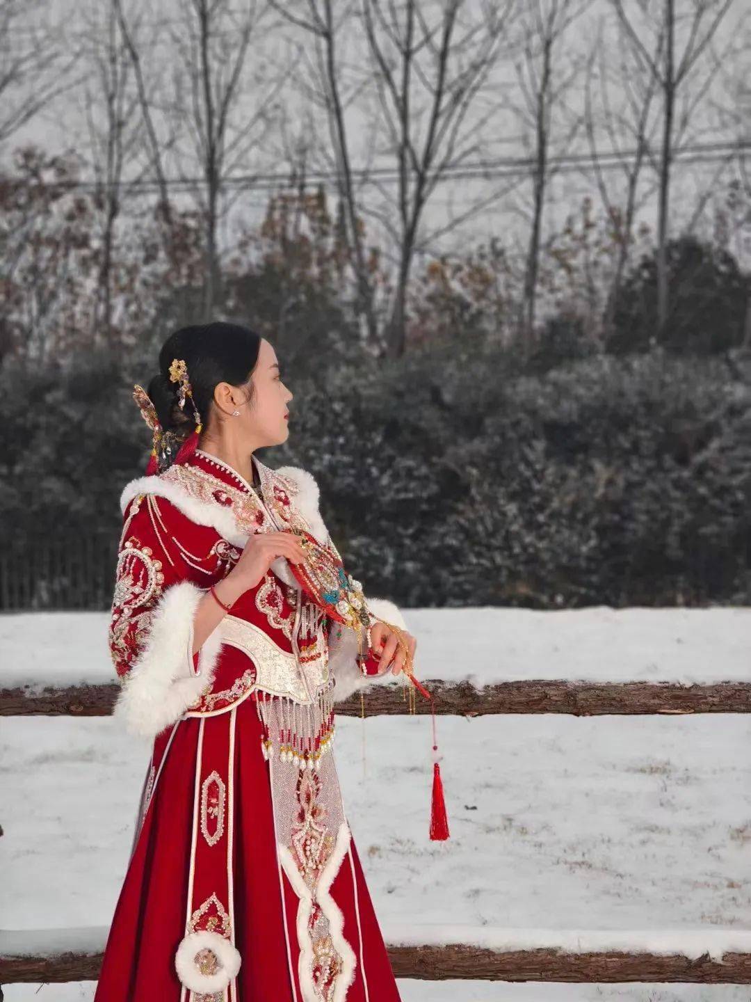 西商图集|六安西商婚纱产业园冬雪摄影欣赏_集团_end_宫园园