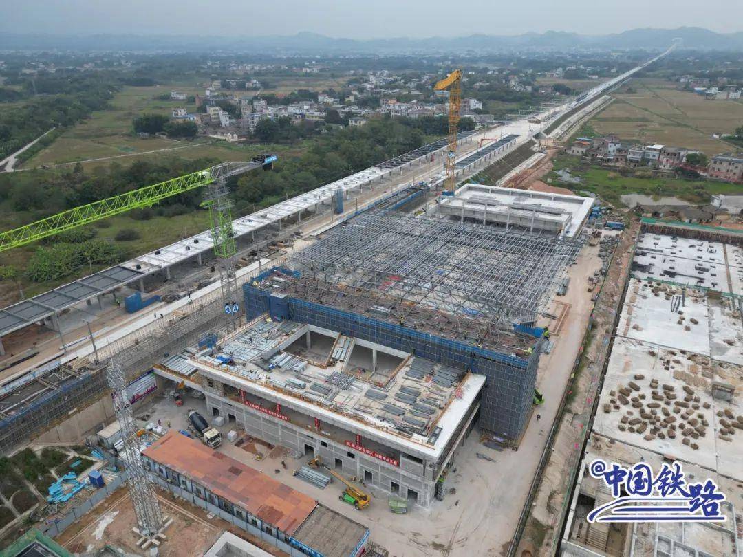 龙龙高铁龙岩至武平段新建两座高铁站,即将开门迎客_上杭_站房_武平县