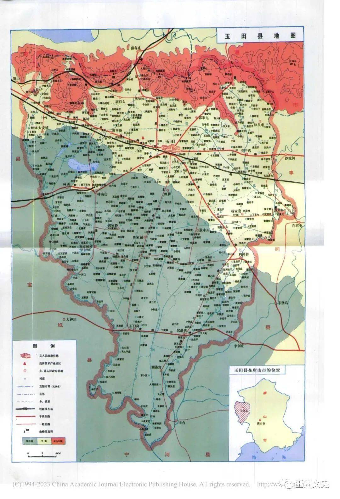 玉田县地图 行政区域图片