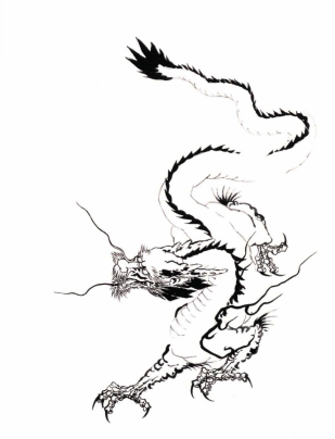 龙年学画龙:五步画一幅《云龙图》_龙的_步骤_结构